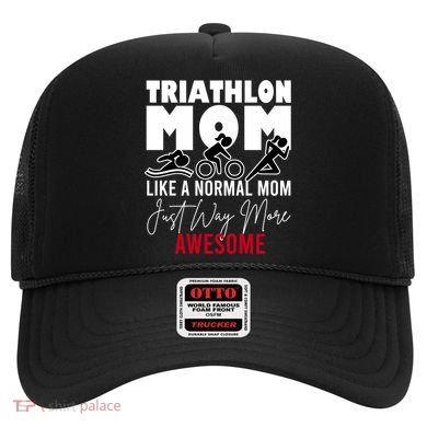 Triathlon Mom Like A Normal Mom But Way More Awesome Cute Gift Hat