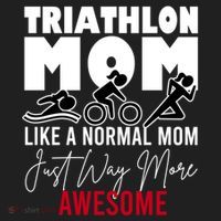 Triathlon Mom Like A Normal Mom But Way More Awesome Cute Gift Hat thumb 2