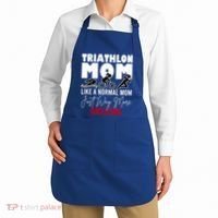 Triathlon Mom Like A Normal Mom But Way More Awesome Cute Gift Apron thumb 2