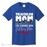 Triathlon Mom Like A Normal Mom But Way More Awesome Cute Gift Kids T-Shirt thumb 0
