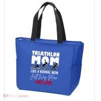 Triathlon Mom Like A Normal Mom But Way More Awesome Cute Gift Tote Bag thumb 3