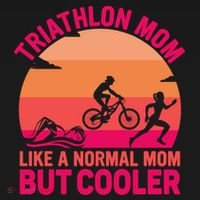 Triathlon Mom Like A Normal Mom But Cooler Triathlete Tri Gift Pajama Set thumb 2