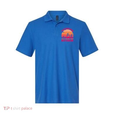 Triathlon Mom Like A Normal Mom But Cooler Triathlete Tri Gift Polo
