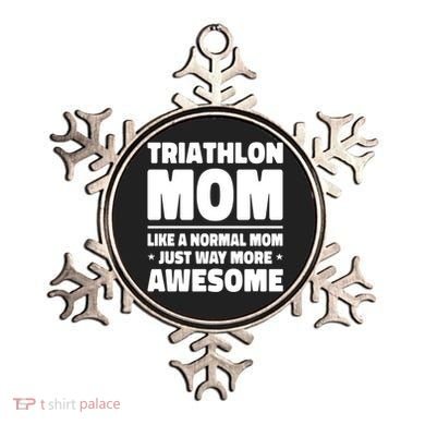 Triathlon Mom Like A Normal Mom Just Way More Awesome Sport Gift Ornament