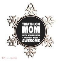 Triathlon Mom Like A Normal Mom Just Way More Awesome Sport Gift Ornament thumb 0