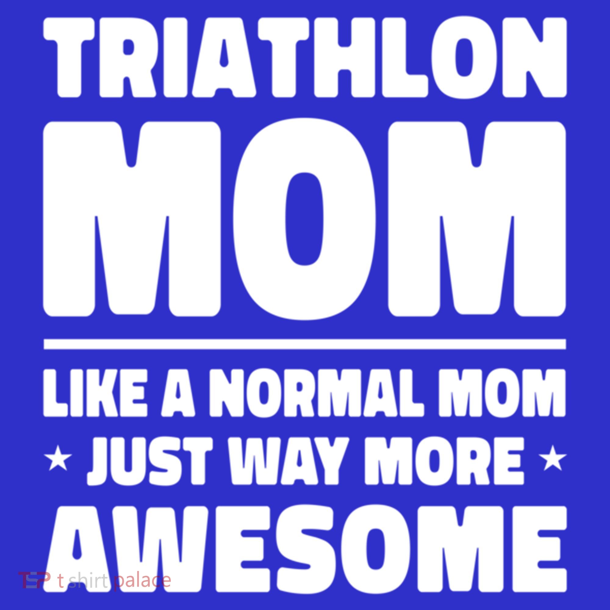 Triathlon Mom Like A Normal Mom Just Way More Awesome Sport Gift Coaster