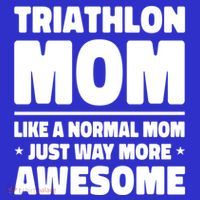Triathlon Mom Like A Normal Mom Just Way More Awesome Sport Gift Toddler Hoodie thumb 2