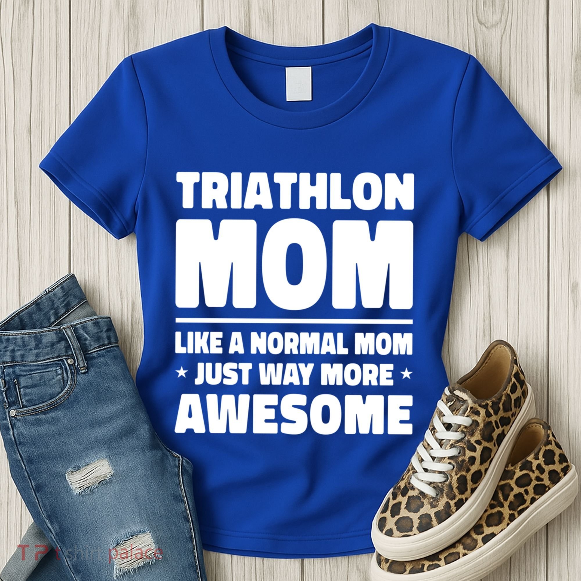 Triathlon Mom Like A Normal Mom Just Way More Awesome Sport Gift Women's T-Shirt