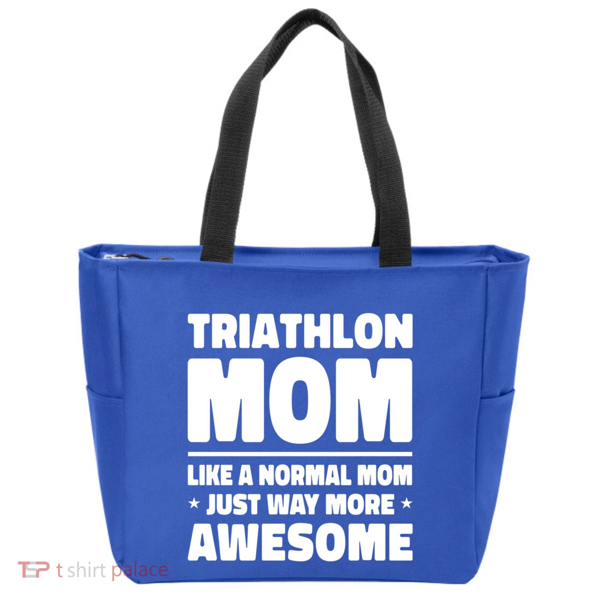 Triathlon Mom Like A Normal Mom Just Way More Awesome Sport Gift Tote Bag
