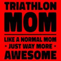 Triathlon Mom Like A Normal Mom Just Way More Awesome Sport Gift Santa Hat thumb 1