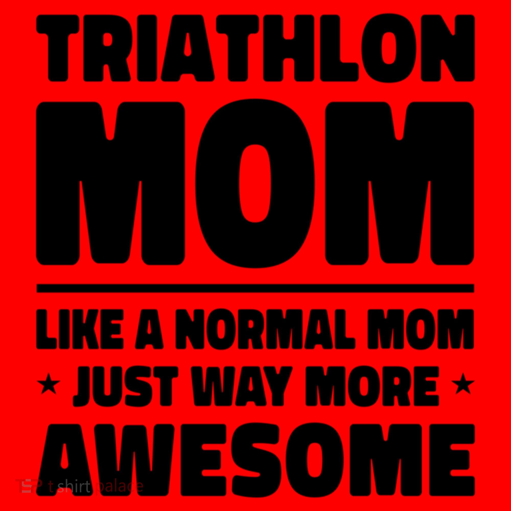 Triathlon Mom Like A Normal Mom Just Way More Awesome Sport Gift Santa Hat
