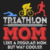 Triathlon Mom Like A Regular Mom But Cooler Triathlon Mom Gift Beanie thumb 2