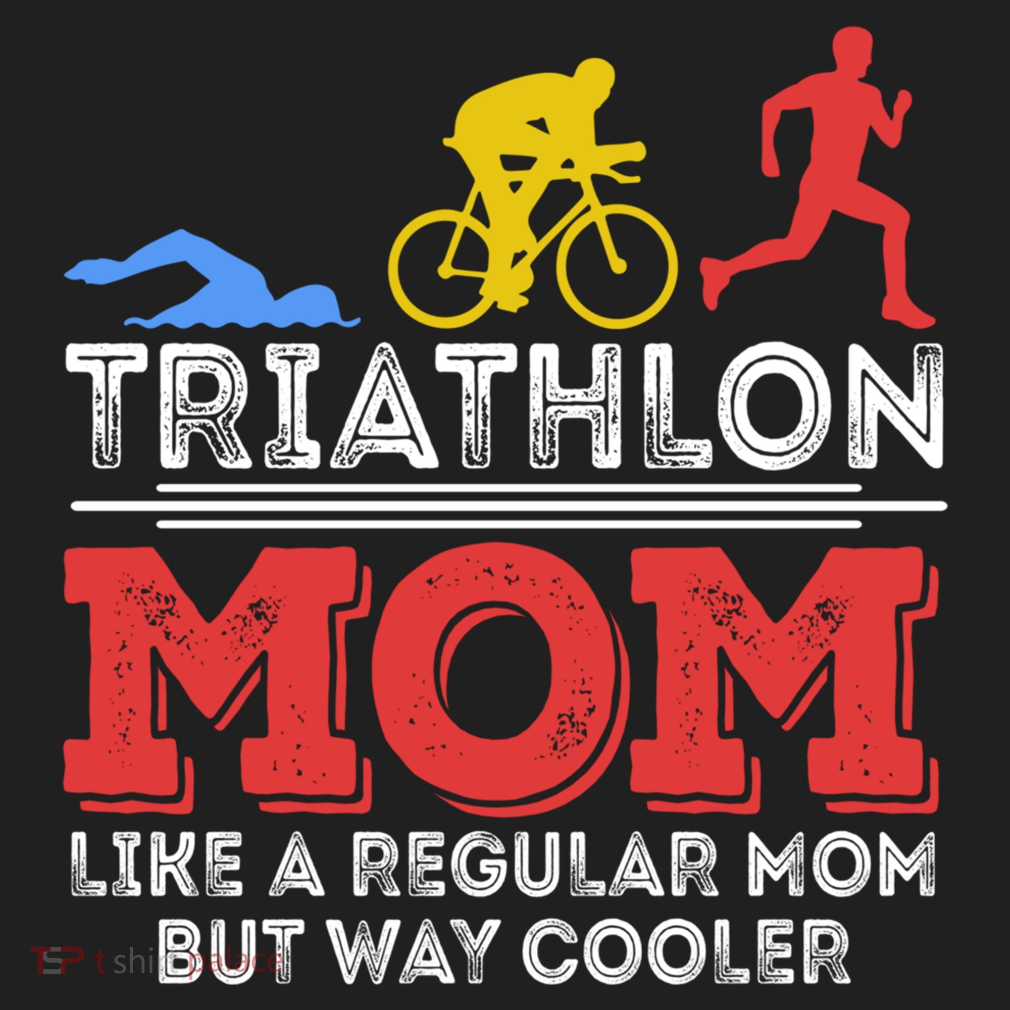Triathlon Mom Like A Regular Mom But Cooler Triathlon Mom Gift Beanie