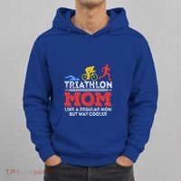 Triathlon Mom Like A Regular Mom But Cooler Triathlon Mom Gift Hoodie thumb 0