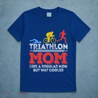 Triathlon Mom Like A Regular Mom But Cooler Triathlon Mom Gift T-Shirt thumb 5