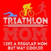 Triathlon Mom Like A Regular Mom But Cooler Triathlon Mom Gift Santa Hat thumb 1