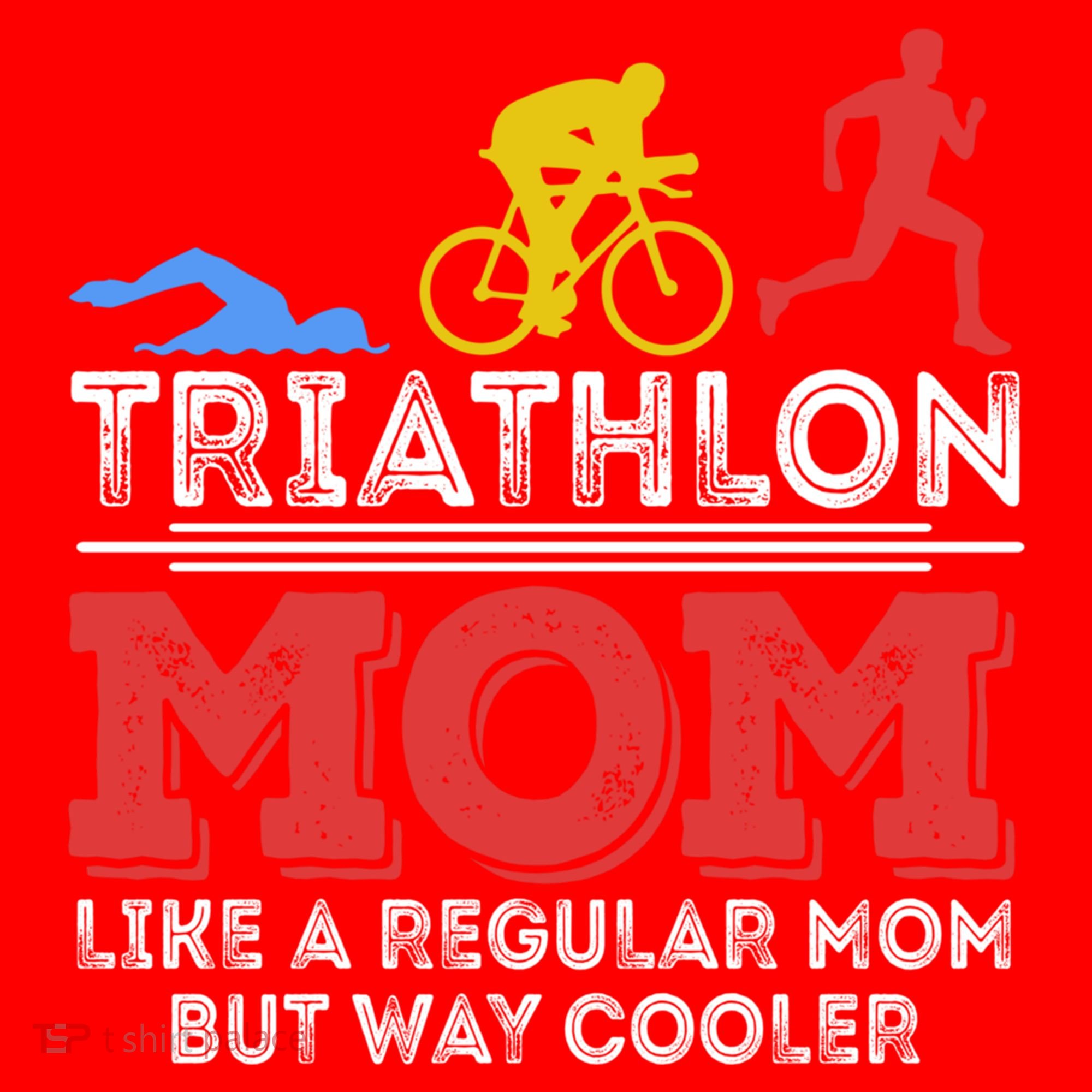 Triathlon Mom Like A Regular Mom But Cooler Triathlon Mom Gift Santa Hat