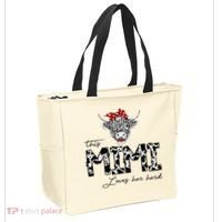 This Mimi Loves Her Herd Cow Mother's Day Tote Bag thumb 2