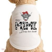 This Mimi Loves Her Herd Cow Mother's Day Doggie Tank thumb 0