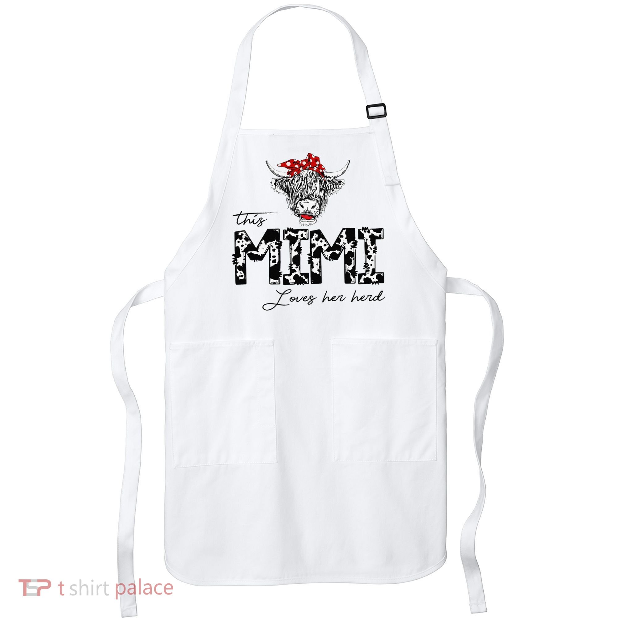 This Mimi Loves Her Herd Cow Mother's Day Apron