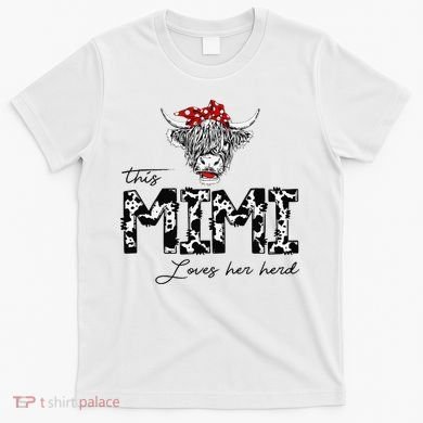 This Mimi Loves Her Herd Cow Mother's Day T-Shirt