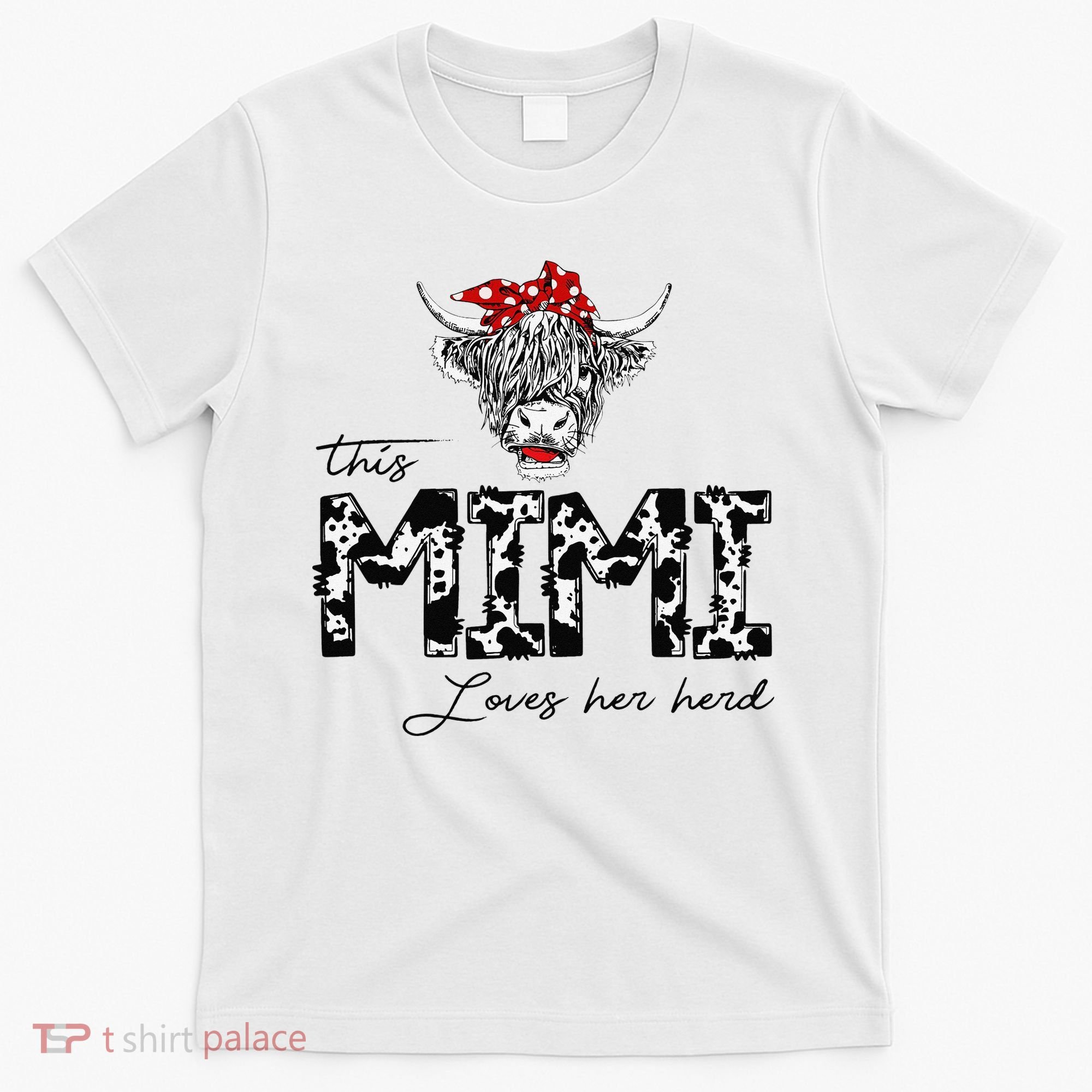 This Mimi Loves Her Herd Cow Mother's Day T-Shirt