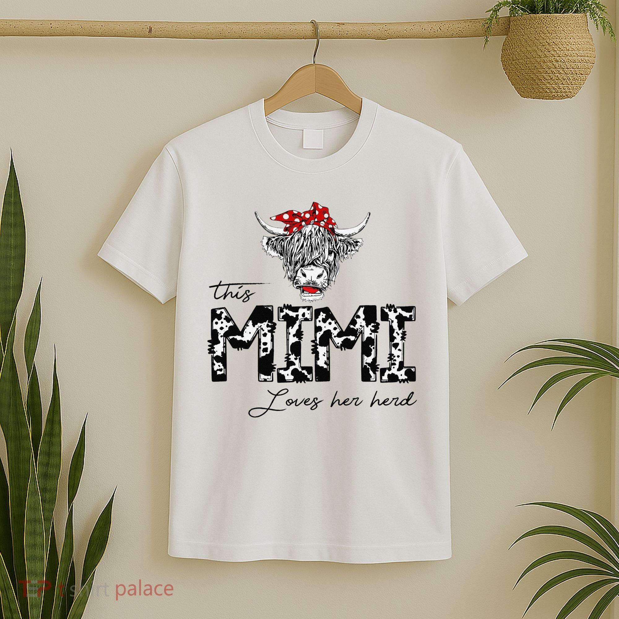 This Mimi Loves Her Herd Cow Mother's Day T-Shirt