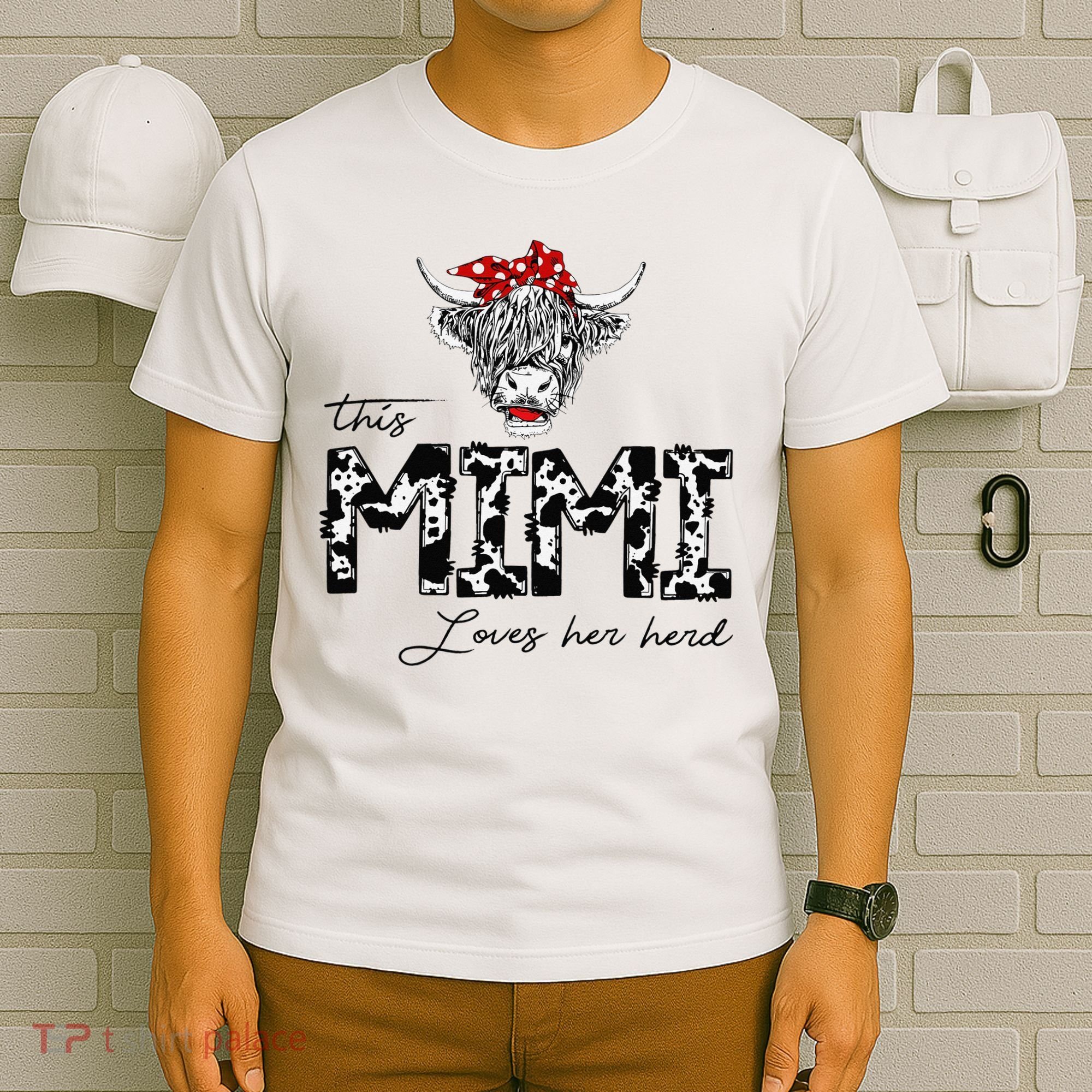 This Mimi Loves Her Herd Cow Mother's Day T-Shirt