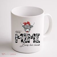 This Mimi Loves Her Herd Cow Mother's Day Coffee Mug thumb 1