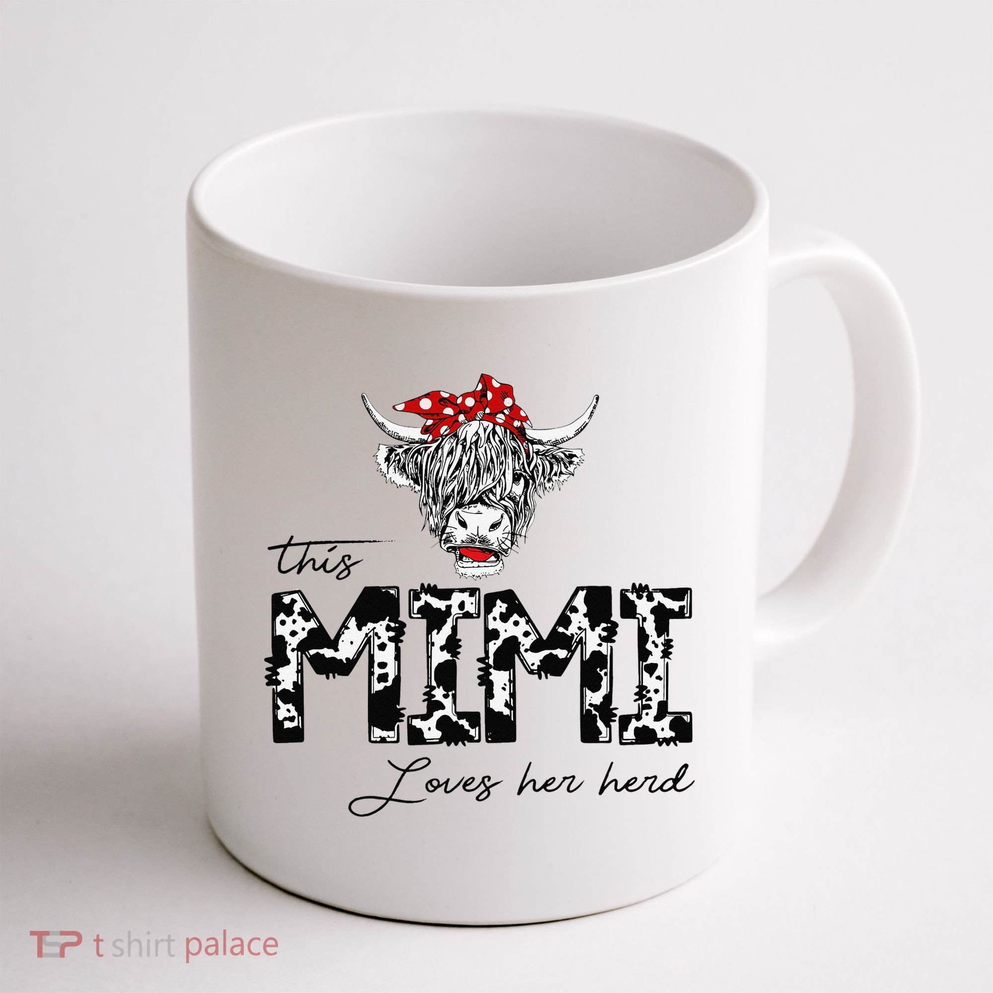This Mimi Loves Her Herd Cow Mother's Day Coffee Mug