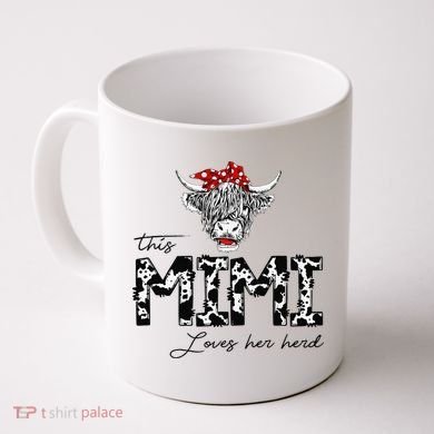 This Mimi Loves Her Herd Cow Mother's Day Coffee Mug