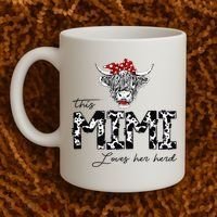 This Mimi Loves Her Herd Cow Mother's Day Coffee Mug thumb 2