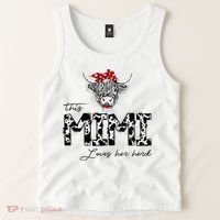 This Mimi Loves Her Herd Cow Mother's Day Tank Top thumb 2