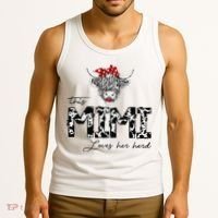 This Mimi Loves Her Herd Cow Mother's Day Tank Top thumb 3