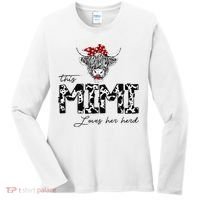 This Mimi Loves Her Herd Cow Mother's Day Women's Long Sleeve Shirt thumb 0