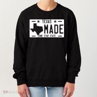Texas Made Lone Star License Plate Women's Sweatshirt thumb 0