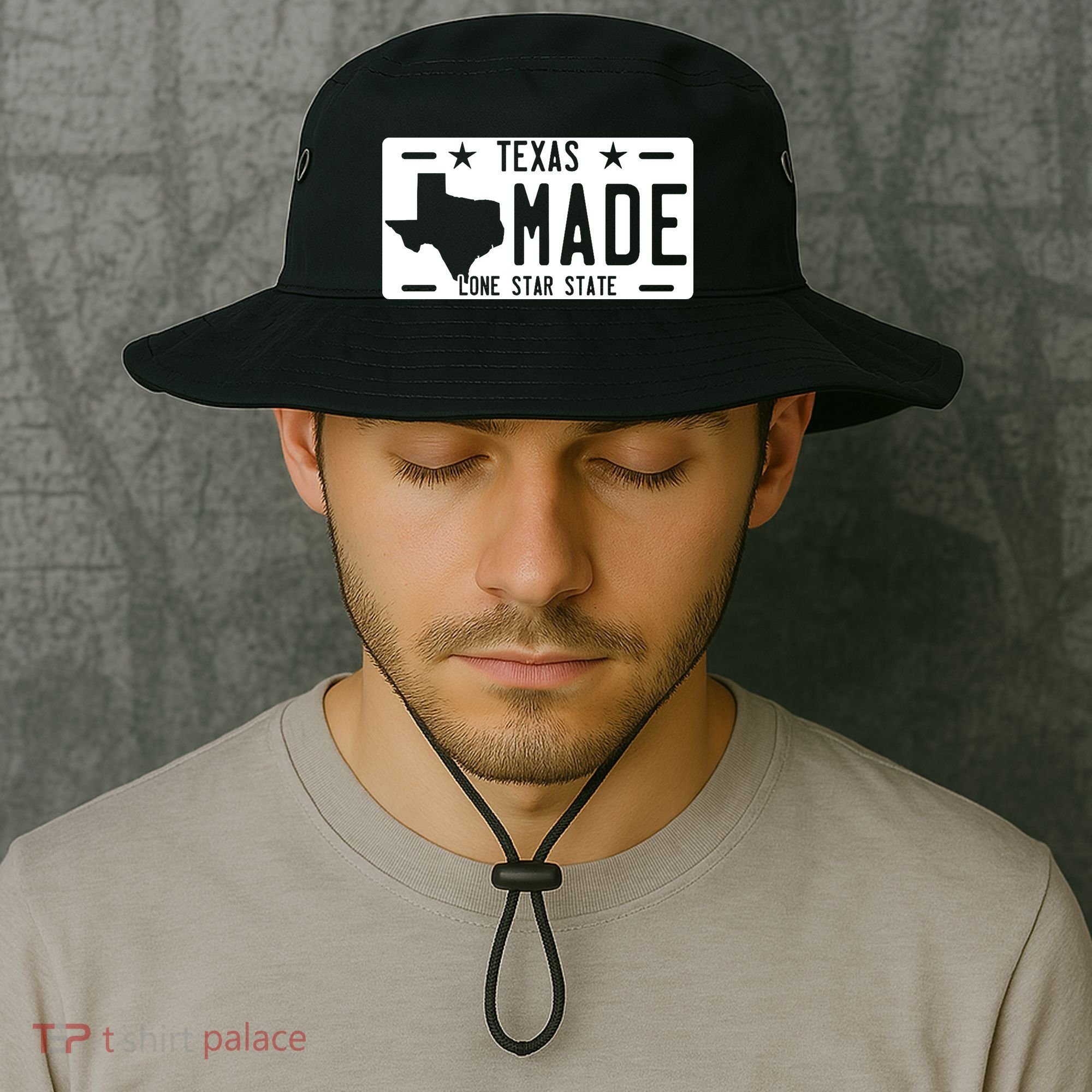 Texas Made Lone Star License Plate Bucket Hat