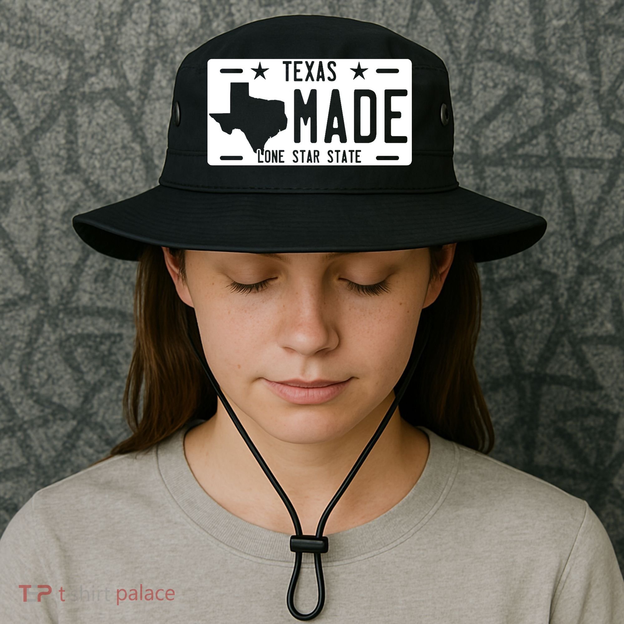 Texas Made Lone Star License Plate Bucket Hat