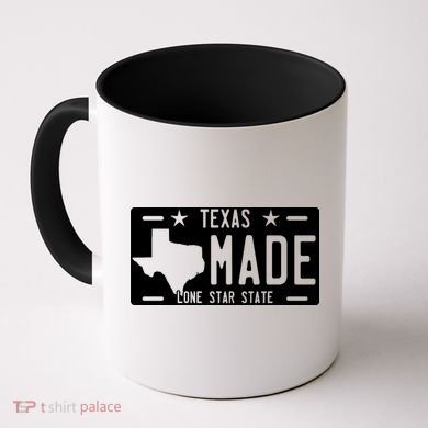 Texas Made Lone Star License Plate Coffee Mug