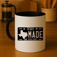 Texas Made Lone Star License Plate Coffee Mug thumb 4