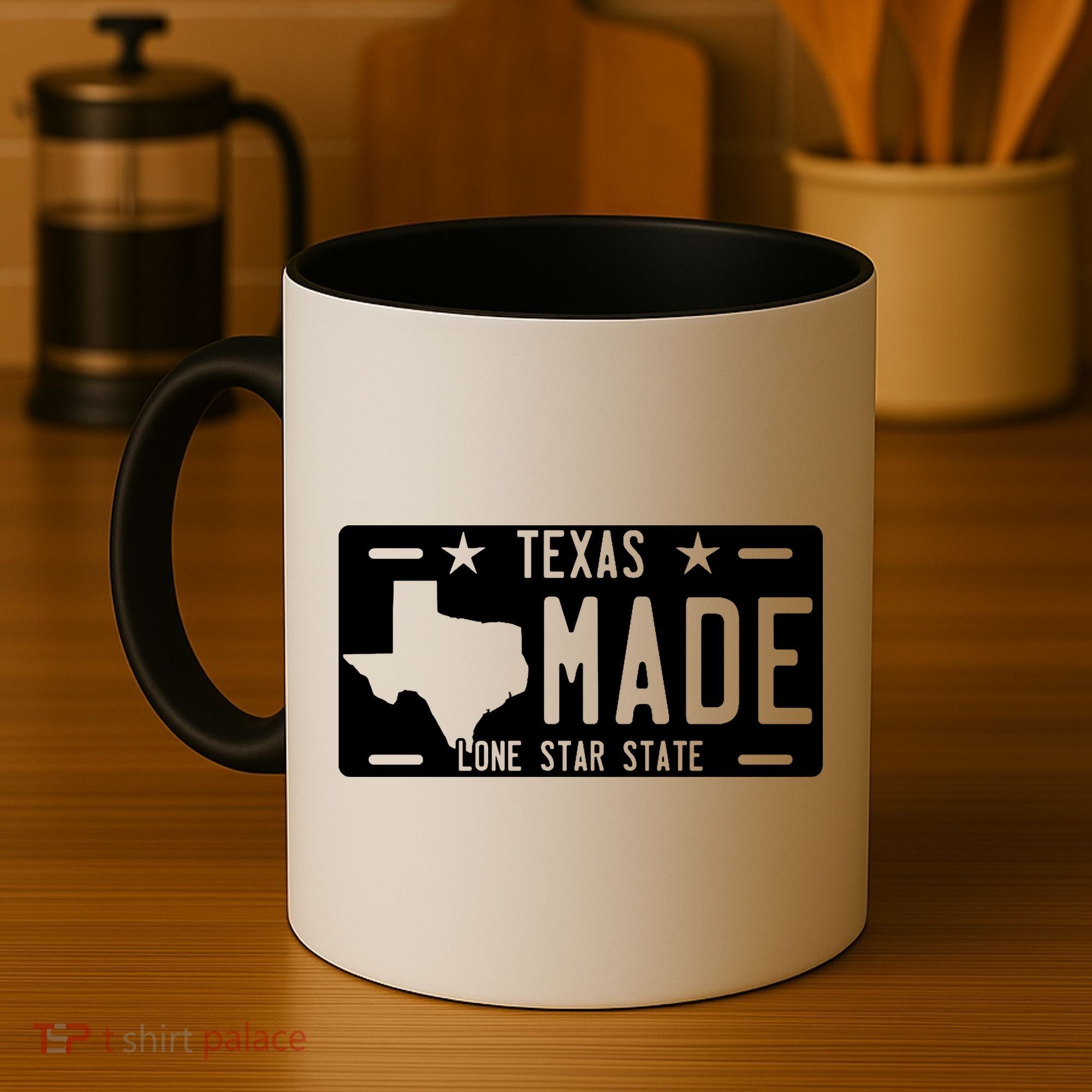 Texas Made Lone Star License Plate Coffee Mug