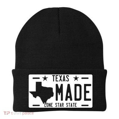 Texas Made Lone Star License Plate Beanie