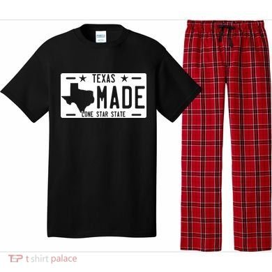 Texas Made Lone Star License Plate Pajama Set
