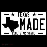 Texas Made Lone Star License Plate Ornament thumb 1