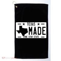 Texas Made Lone Star License Plate Golf Towel thumb 0