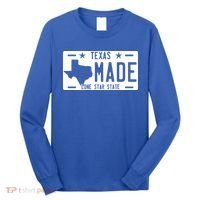 Texas Made Lone Star License Plate Long Sleeve Shirt thumb 0