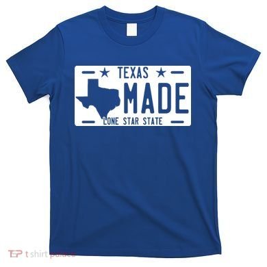 Texas Made Lone Star License Plate T-Shirt