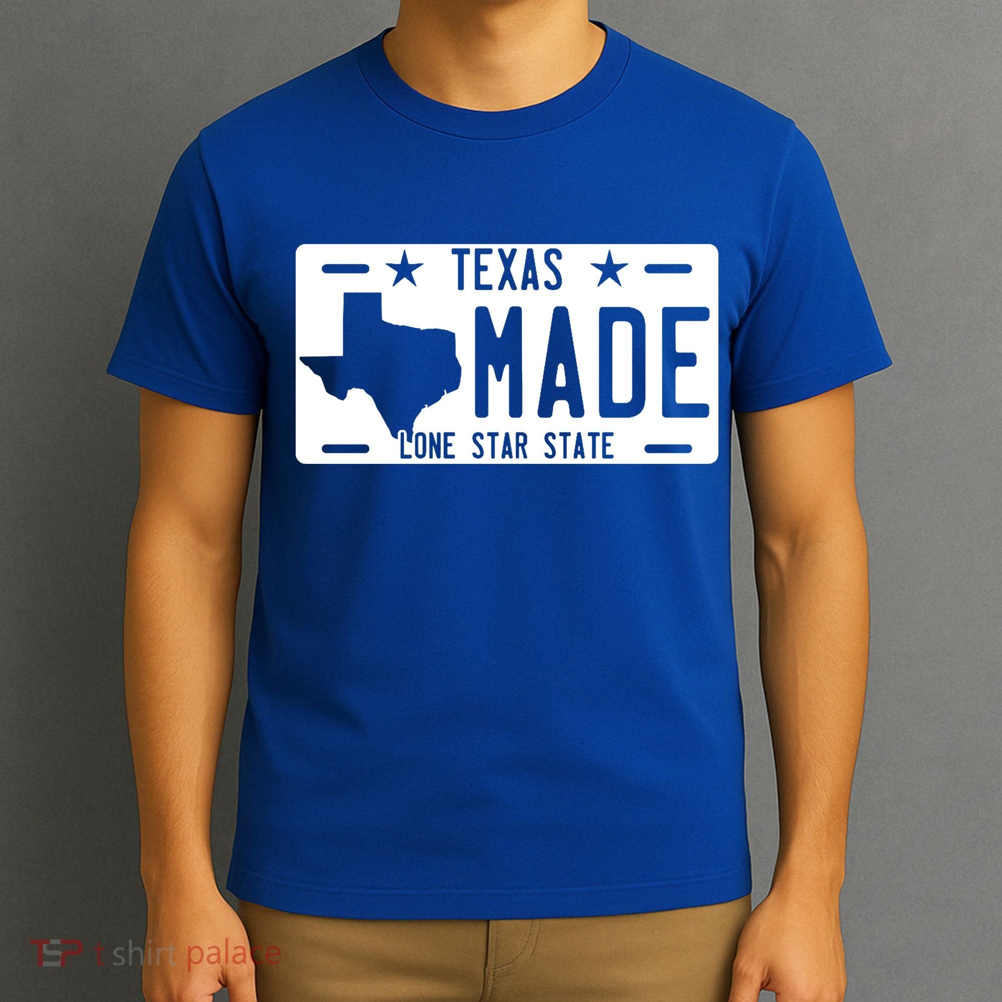 Texas Made Lone Star License Plate T-Shirt