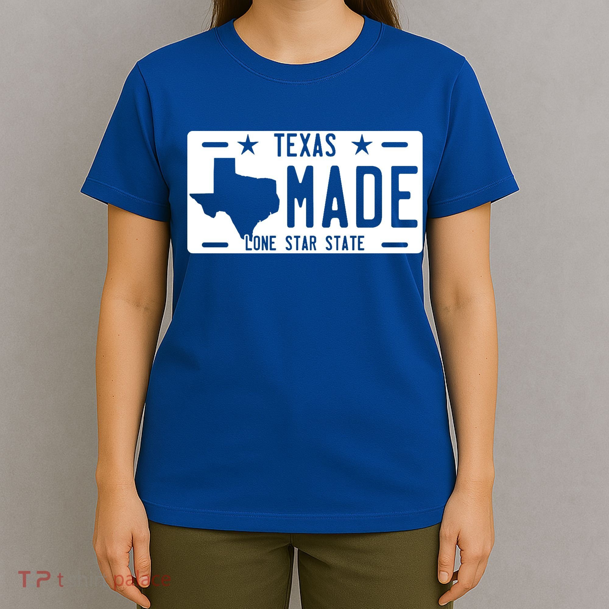Texas Made Lone Star License Plate T-Shirt