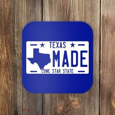Texas Made Lone Star License Plate Coaster